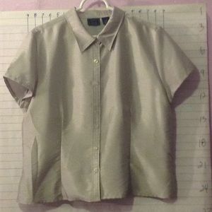 LAURA SCOTT womens blouse sz 18 Lt green